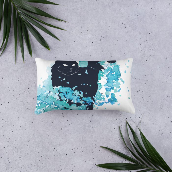 Black Cat Design Pillow - Image 2
