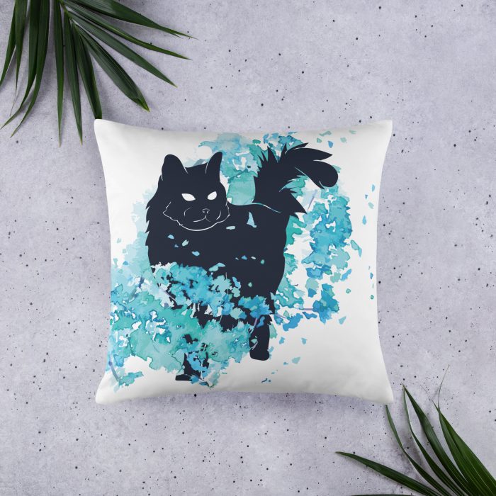 Black Cat Design Pillow - Image 3