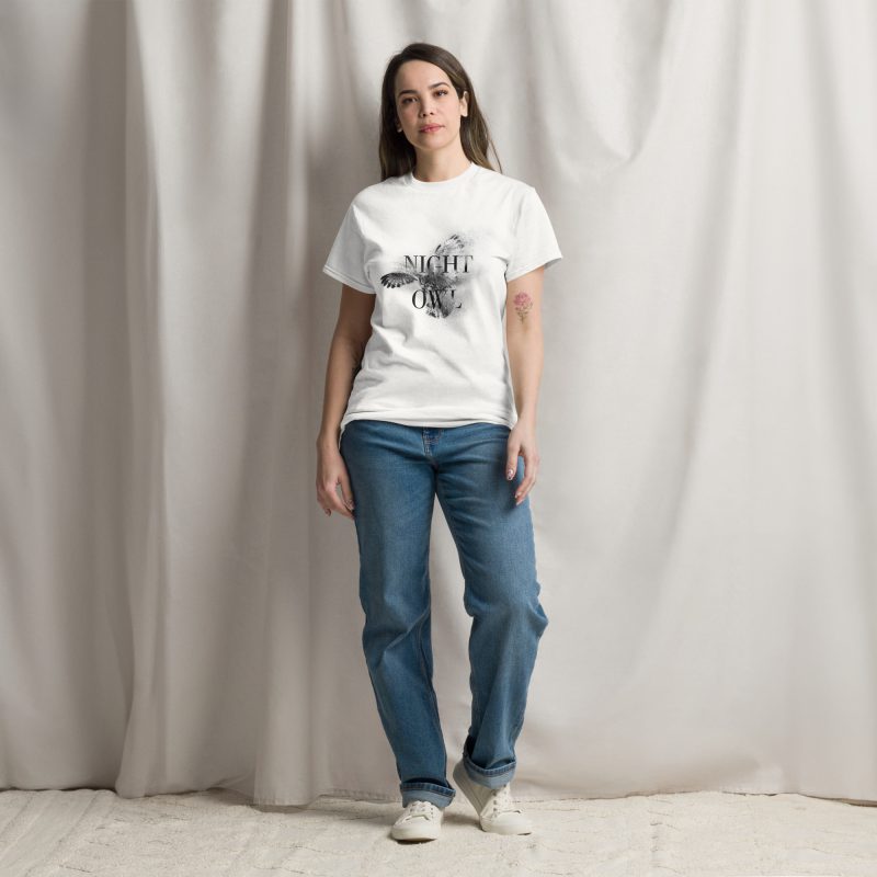 Night Owl Design on Unisex classic tee