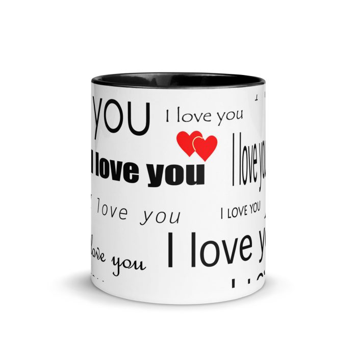 I Love You Mug with Color Inside - Image 3