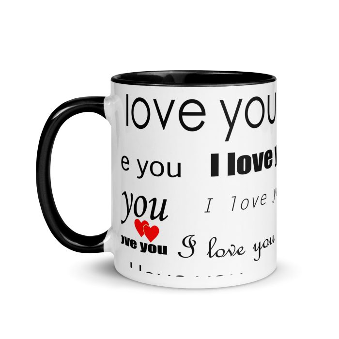 I Love You Mug with Color Inside - Image 4