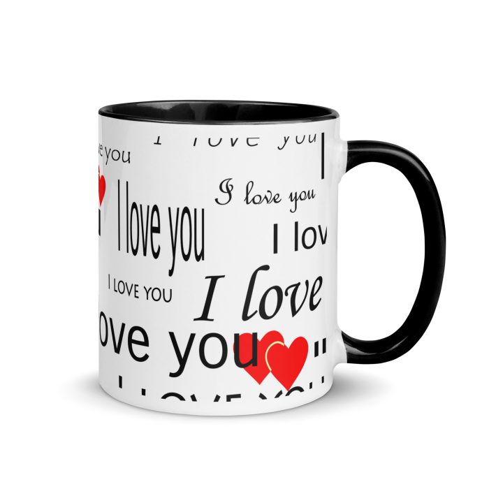 I Love You Mug with Color Inside - Image 2