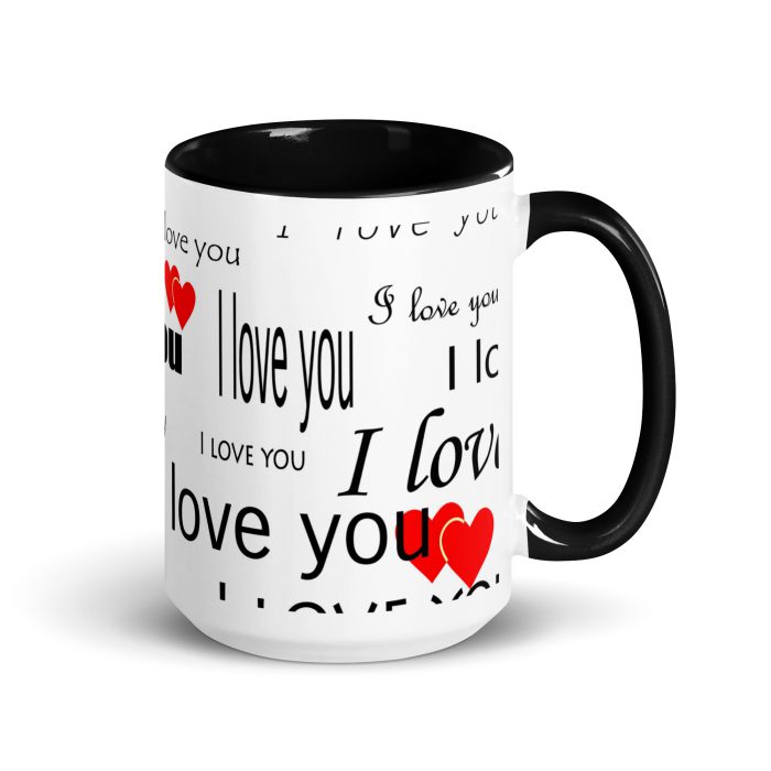 I Love You Mug with Color Inside - Image 5
