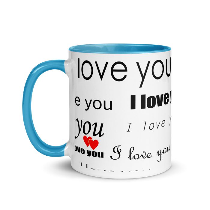 I Love You Mug with Color Inside - Image 27