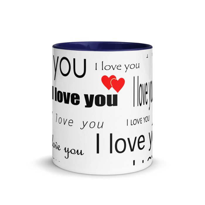 I Love You Mug with Color Inside - Image 8