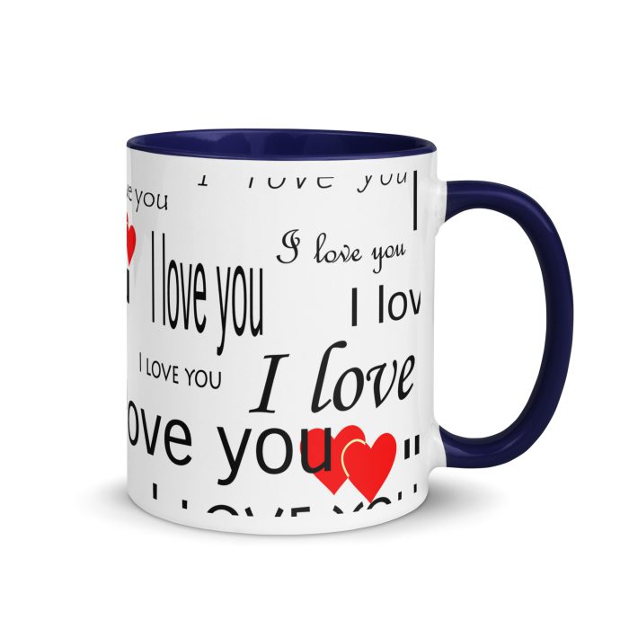 I Love You Mug with Color Inside - Image 7