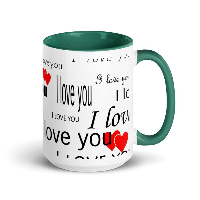I Love You Mug with Color Inside - Image 19