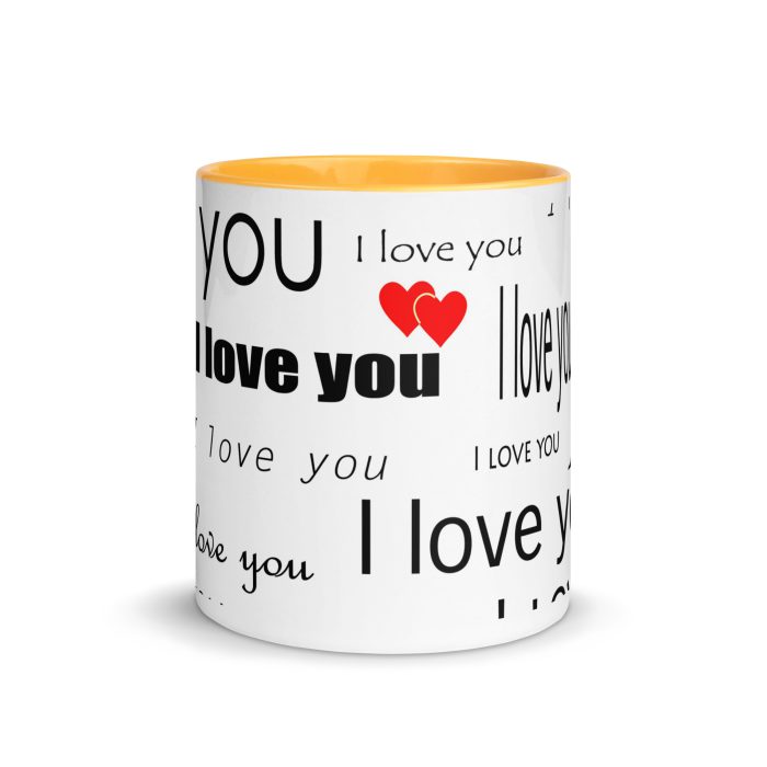 I Love You Mug with Color Inside - Image 35