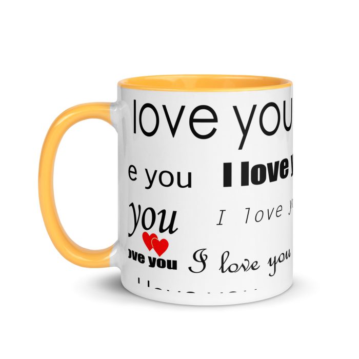 I Love You Mug with Color Inside - Image 36