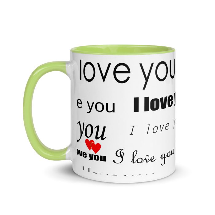 I Love You Mug with Color Inside - Image 39