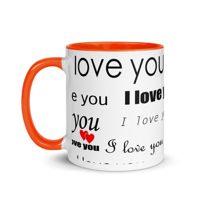 I Love You Mug with Color Inside - Image 24