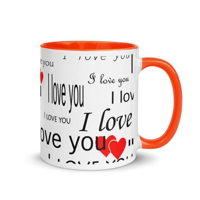 I Love You Mug with Color Inside - Image 22