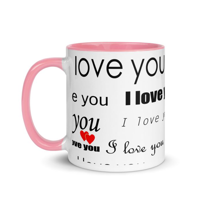 I Love You Mug with Color Inside - Image 33