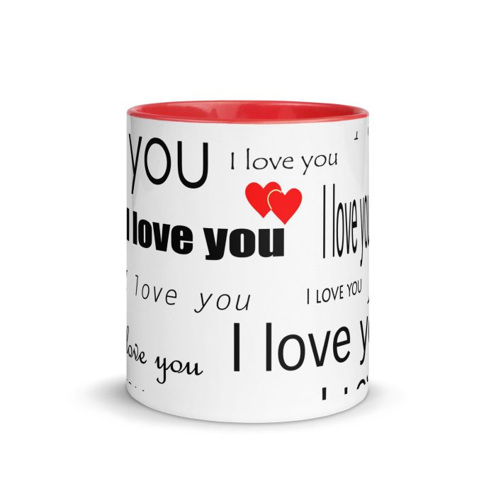 I Love You Mug with Color Inside - Image 11