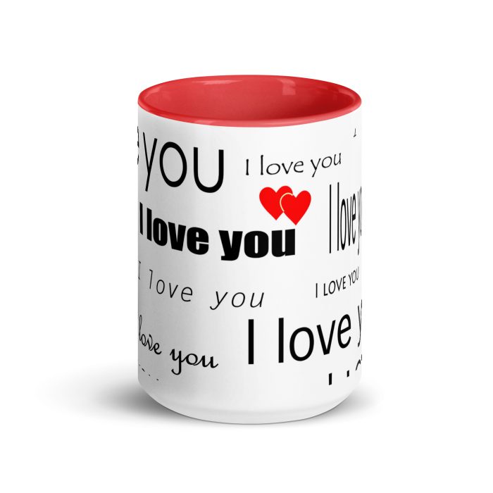I Love You Mug with Color Inside - Image 14