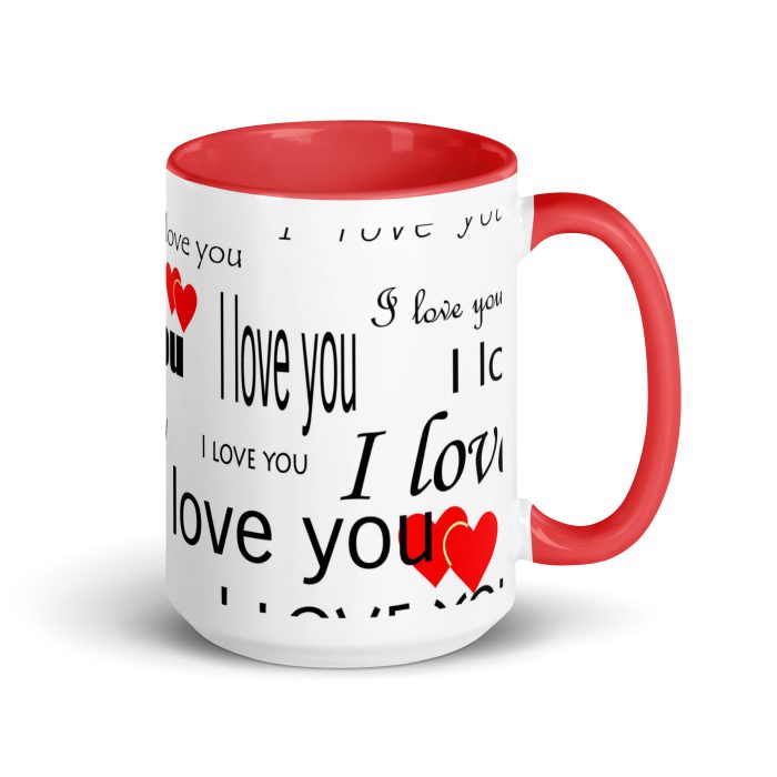 I Love You Mug with Color Inside - Image 13