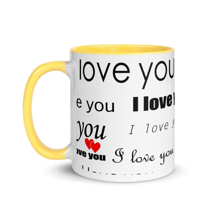 I Love You Mug with Color Inside - Image 42