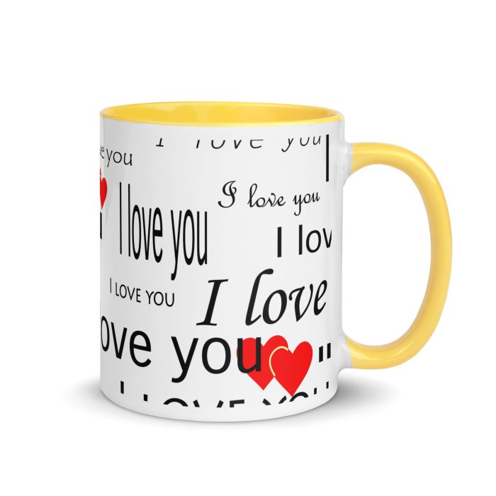 I Love You Mug with Color Inside - Image 40