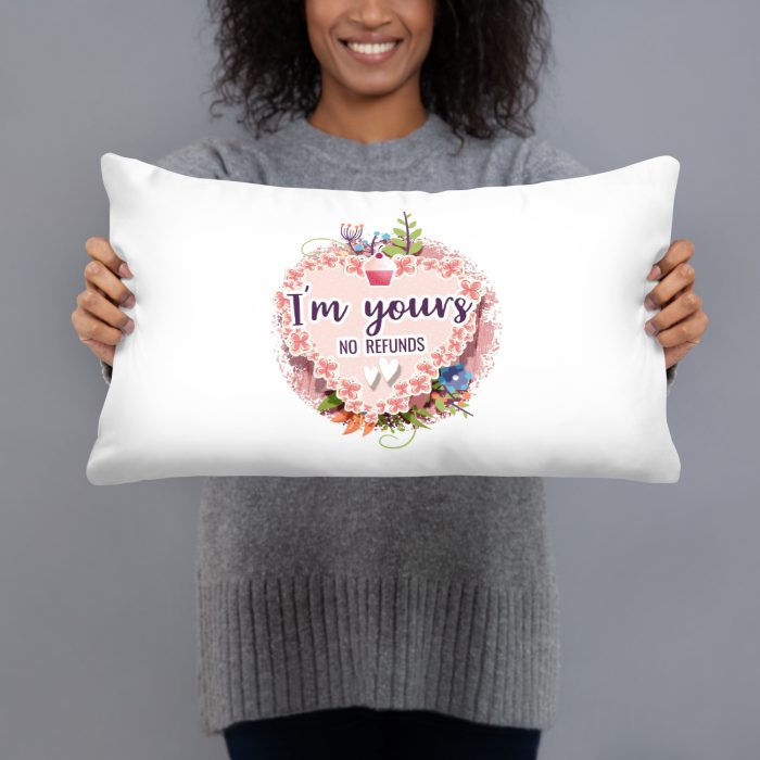 I Love you No Return Design on Basic Pillow - Image 3