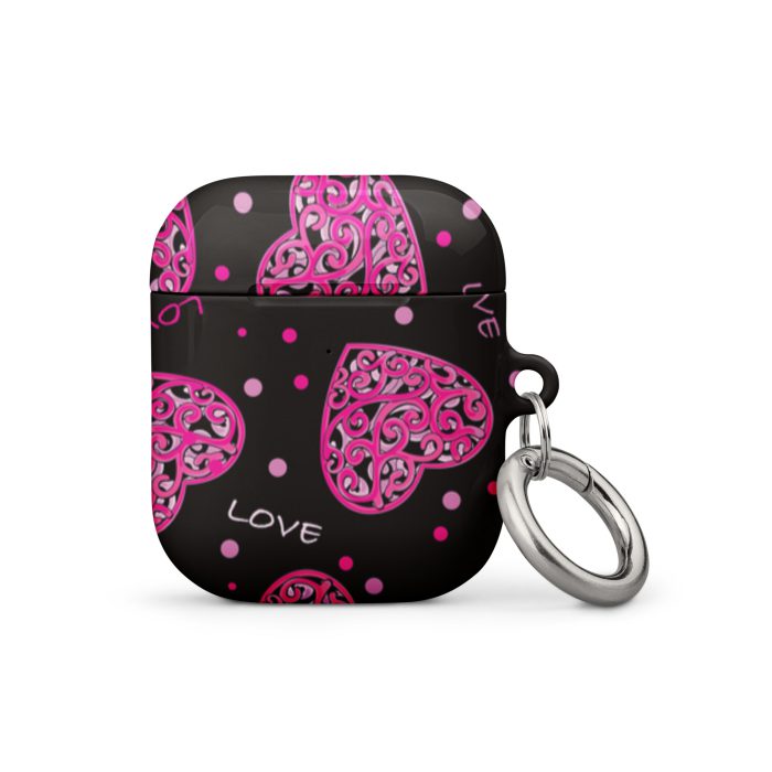 Fuchsia Heart Design Case for AirPods® - Image 2