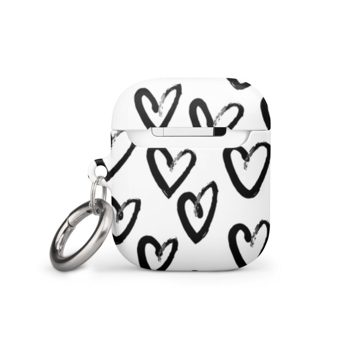 Black & White Heart Case for AirPods® - Image 10