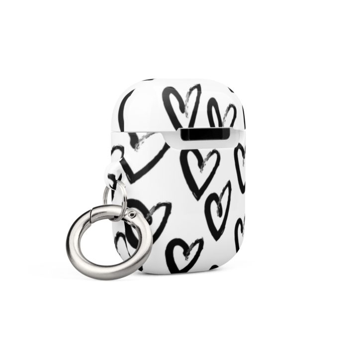 Black & White Heart Case for AirPods® - Image 11