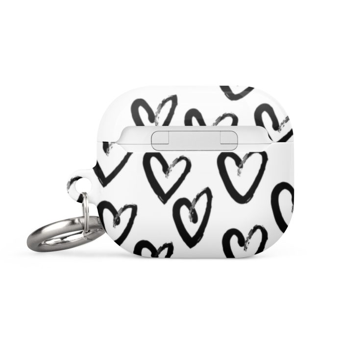 Black & White Heart Case for AirPods® - Image 13