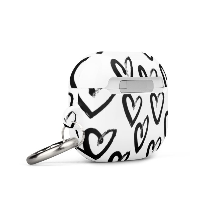 Black & White Heart Case for AirPods® - Image 14