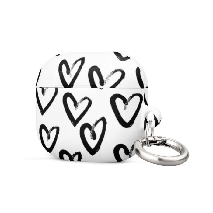 Black & White Heart Case for AirPods® - Image 12