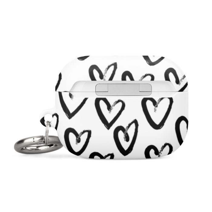 Black & White Heart Case for AirPods® - Image 16