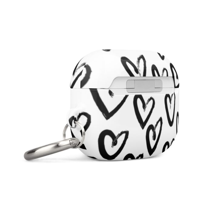 Black & White Heart Case for AirPods® - Image 17