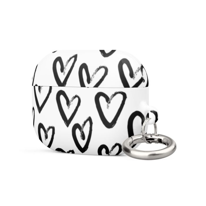 Black & White Heart Case for AirPods® - Image 15