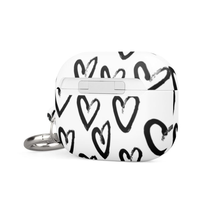 Black & White Heart Case for AirPods® - Image 18