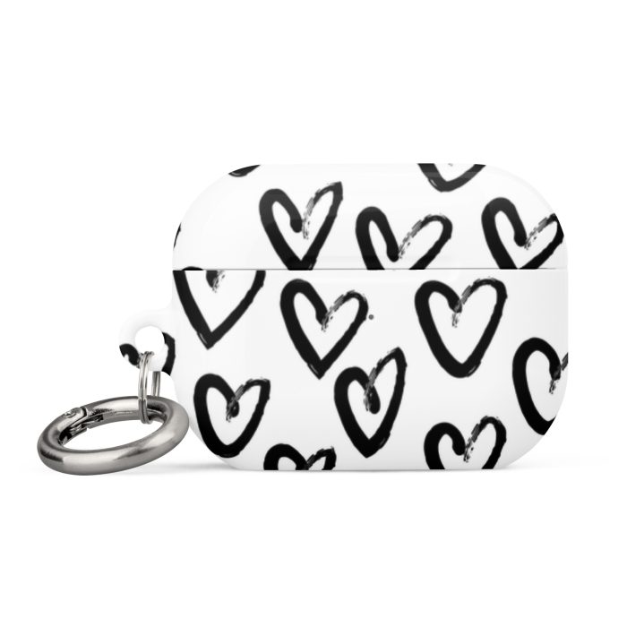 Black & White Heart Case for AirPods® - Image 22