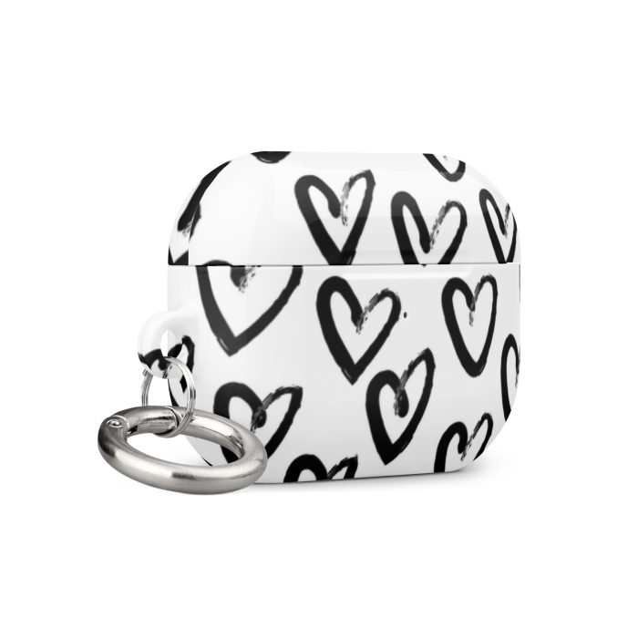 Black & White Heart Case for AirPods® - Image 19