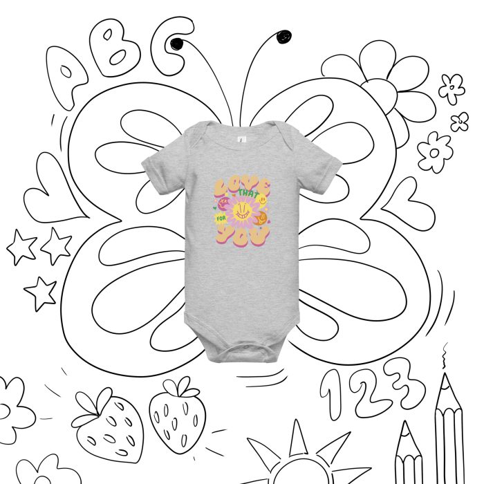 Love You Baby short sleeve one piece - Image 4