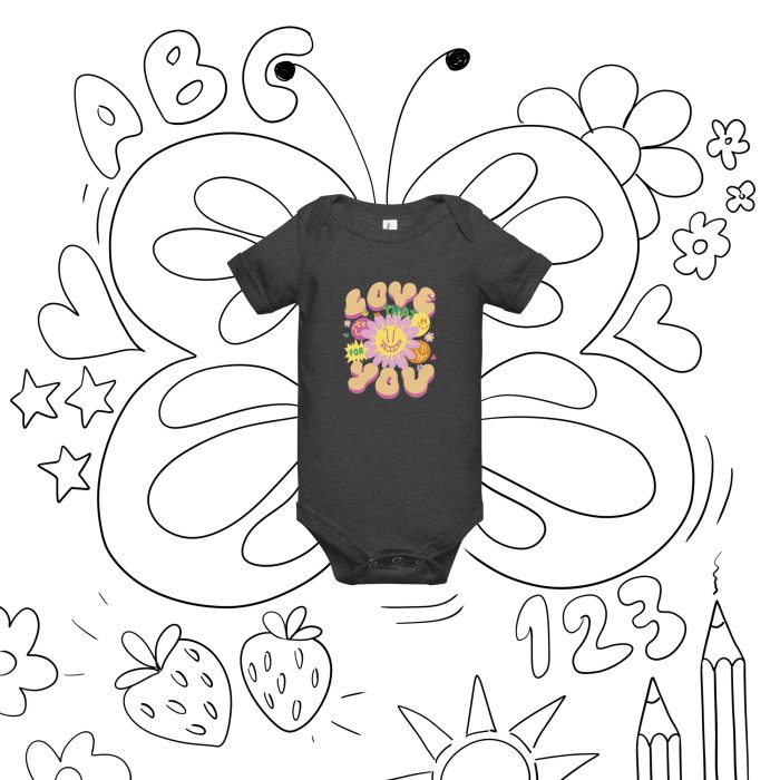 Love You Baby short sleeve one piece - Image 2