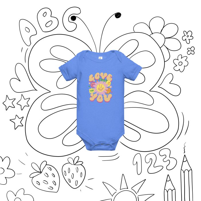 Love You Baby short sleeve one piece - Image 3