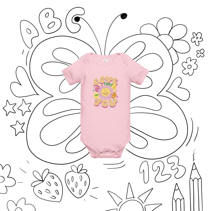 Love You Baby short sleeve one piece - Image 5