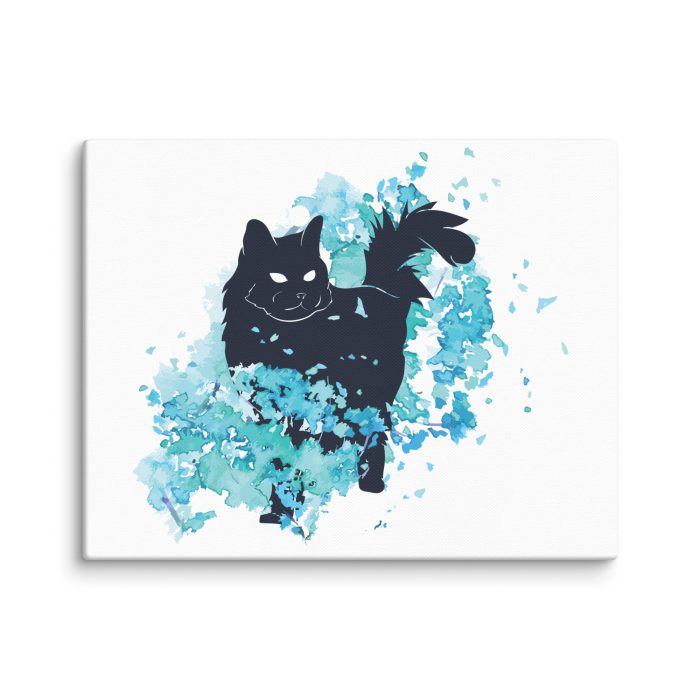 Black Cat Design Canvas - Image 2