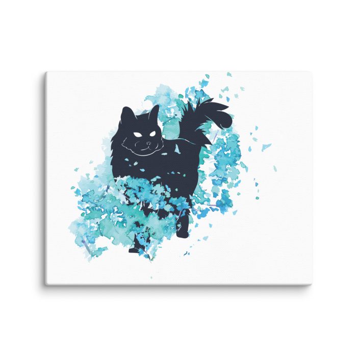 Black Cat Design Canvas - Image 3