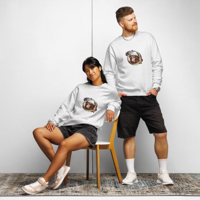 Space Chimp Crew neck sweatshirt - Image 5