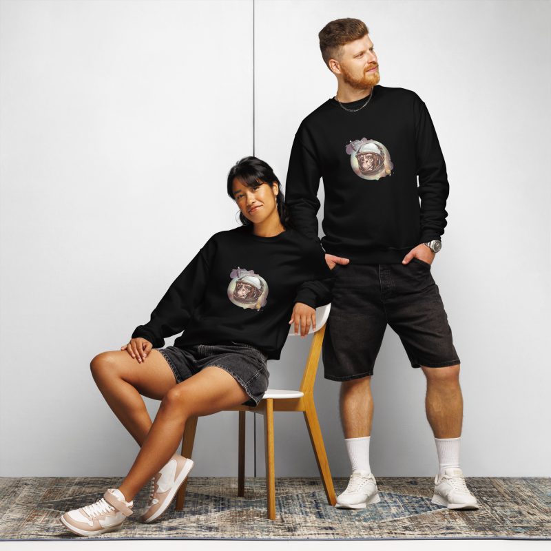 Space Chimp Crew neck sweatshirt