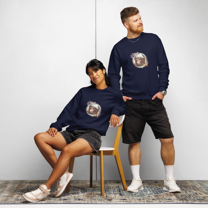 Space Chimp Crew neck sweatshirt - Image 7