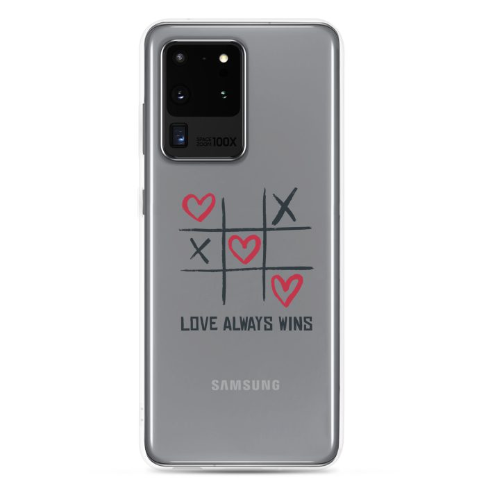 Love Wins Design on Clear Case for Samsung®