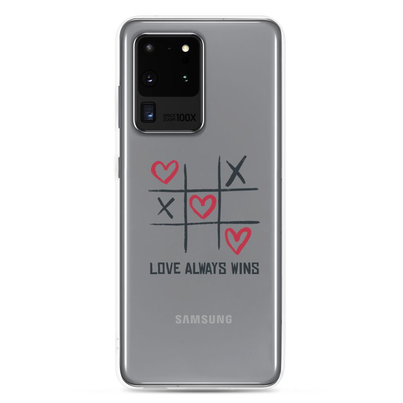 Love Wins Design on Clear Case for Samsung®