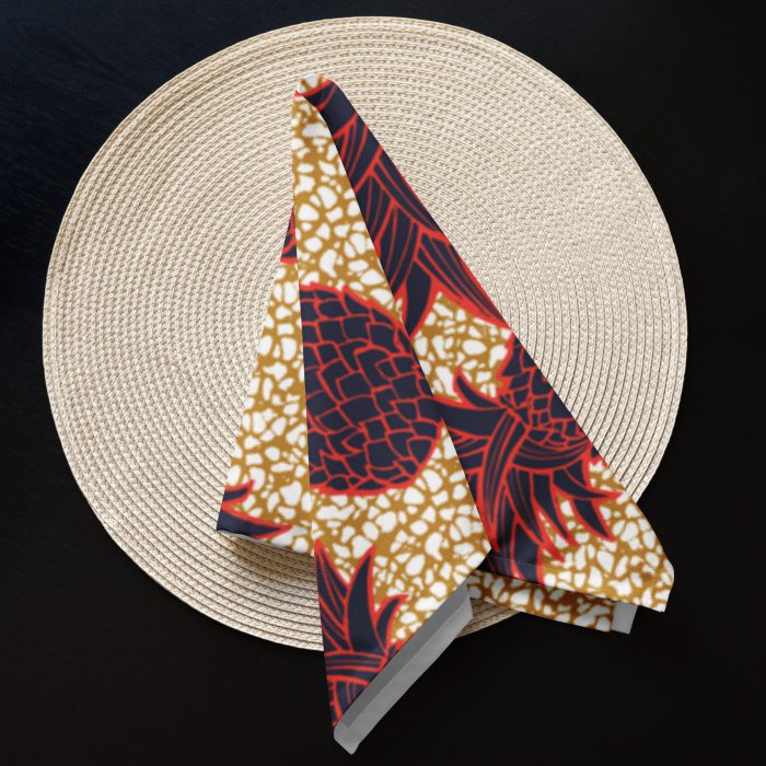 Pineapple Design Cloth napkin set - Image 6