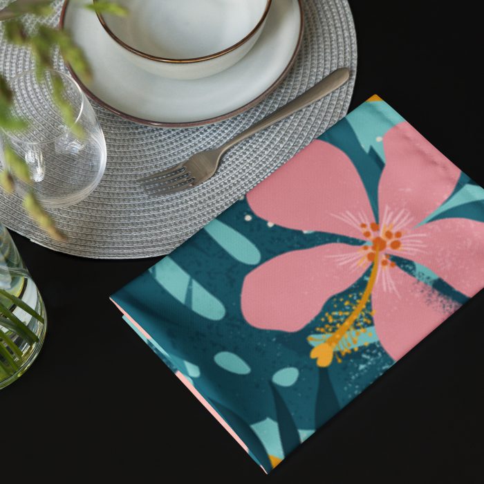 Floral Design Cloth napkin set - Image 10