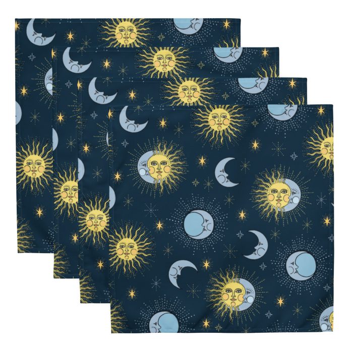 Half Sun & Moon Cloth napkin set - Image 7
