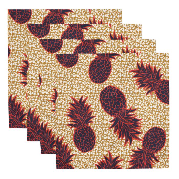 Pineapple Design Cloth napkin set - Image 5